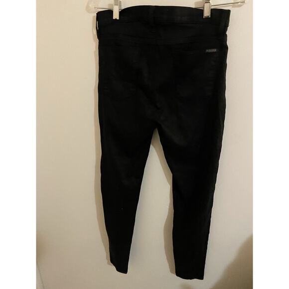Hudson Black Skinny High Waist Stretch Jeans Black Barbara Size 10 - Picture 3 of 4